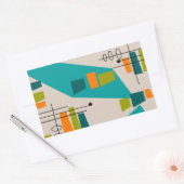 Mittelalter Moderner Abstrakt #55 Rechteckiger Aufkleber (Umschlag)