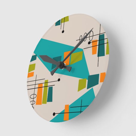 Mittelalter Moderner Abstrakt #55 Runde Wanduhr (Winkel)