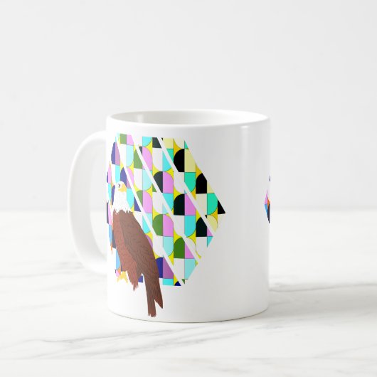 Mittelalter moderner Adler Kaffeetasse (Vorderseite Links)