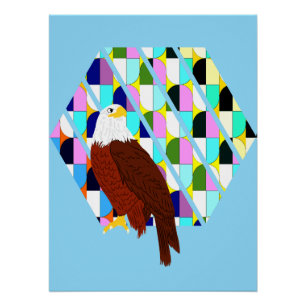 Mittelalter moderner Adler Poster