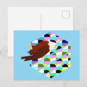 Mittelalter moderner Adler Postkarte (Vorne/Hinten)