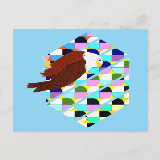 Mittelalter moderner Adler Postkarte (Vorderseite)