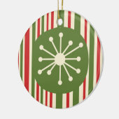 Mittelalter Moderner Atomdot Retro Weihnachten Keramik Ornament (Links)