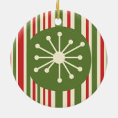 Mittelalter Moderner Atomdot Retro Weihnachten Keramik Ornament (Hinten)