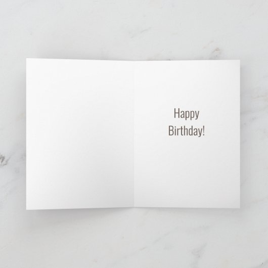 Mittelalter Moderner Blumengeburtstag Karte (Innenseite)