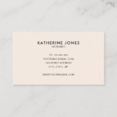 Mittelalter Moderner Boho Chic Visitenkarte (Rückseite)