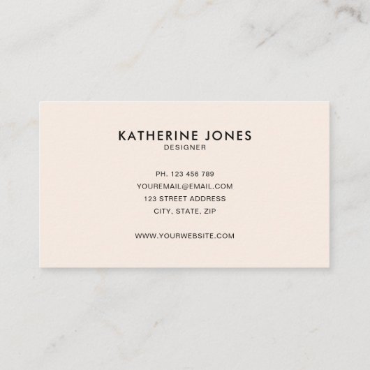 Mittelalter Moderner Boho Chic Visitenkarte (Rückseite)