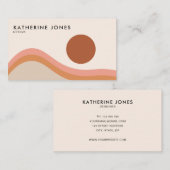 Mittelalter Moderner Boho Chic Visitenkarte (Vorne/Hinten)