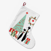 Mittelalter Moderner Cooler Katzenpavillon & Weihn Großer Weihnachtsstrumpf (Vorderansicht (hängend))