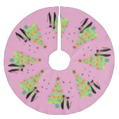 Mittelalter Moderner Cooler Weihnachtsbaum für Kat Polyester Weihnachtsbaumdecke (Vorderseite)