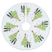 Mittelalter Moderner Cooler Weihnachtsbaum für Kat Polyester Weihnachtsbaumdecke (Vorderseite)