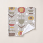 Mittelalter Moderner Garten Mehrfarbig Badhandtuch Set (Waschlappen)