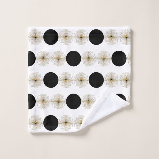 Mittelalter moderner Halbkreis Badhandtuch Set (Waschlappen)