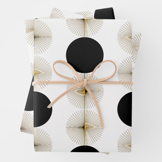 Mittelalter moderner Halbkreis Geschenkpapier Set (Beispiel)