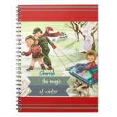 Mittelalter Moderner IllustrationsWinter Notizblock (Vorderseite)