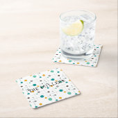 Mittelalter Moderner Minimalistischer Personalisie Rechteckiger Pappuntersetzer (Vor Ort)