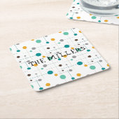 Mittelalter Moderner Minimalistischer Personalisie Rechteckiger Pappuntersetzer (angewinkelt)