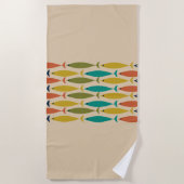 Mittelalter Moderner Multicolorfisch Strandtuch (Vorderseite)