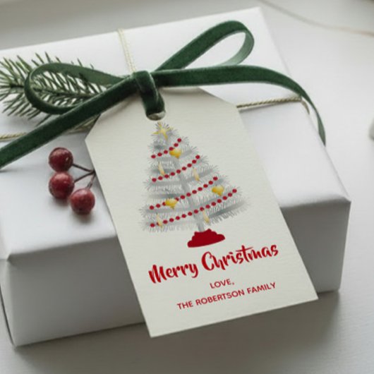 Mittelalter Moderner Weihnachtsbaum Geschenkanhänger