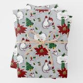 Mittelalter Moderner Weihnachtsmix Geschenkpapier Set (Beispiel)