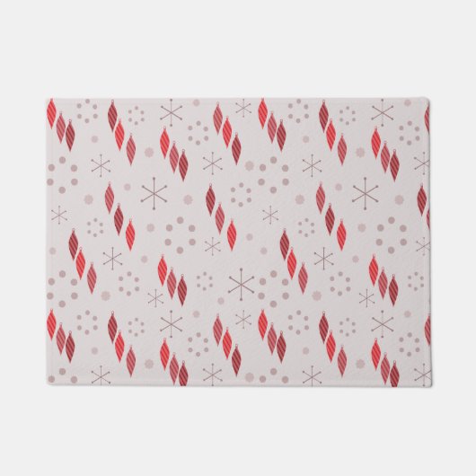 Mittelalter Moderner Winter Rot Fußmatte (Vorderseite)