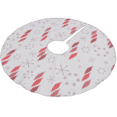 Mittelalter Moderner Winter Rot Polyester Weihnachtsbaumdecke (Schrägansicht)