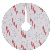 Mittelalter Moderner Winter Rot Polyester Weihnachtsbaumdecke (Vorderseite)