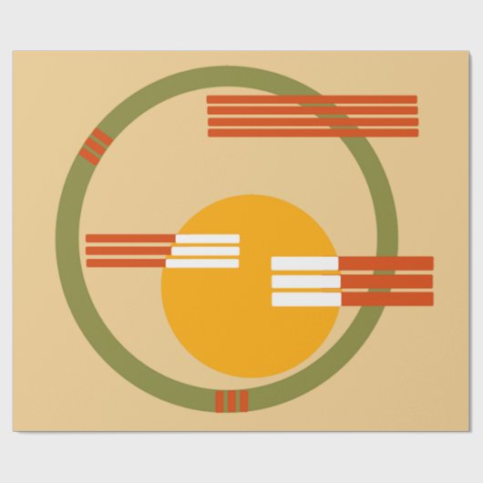 Mittelalter Modernes Abstrakt Geschenkpapier (Flach)