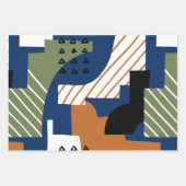 Mittelalter Modernes Abstrakt Geschenkpapier Set (Vorderseite 3)