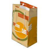 Mittelalter Modernes Abstrakt Kleine Geschenktüte (Rückseite Schrägansicht)