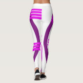 Mittelalter Modernes Abstrakt - Lila Leggings (Rückseite)