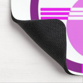 Mittelalter Modernes Abstrakt - Lila Mousepad (Ecke)