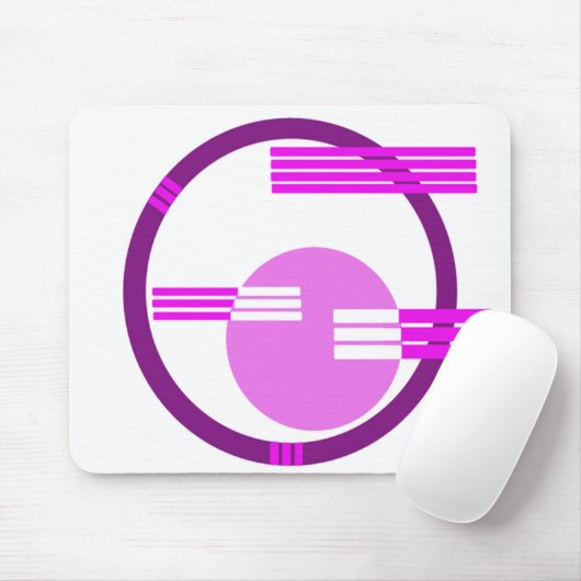 Mittelalter Modernes Abstrakt - Lila Mousepad (Mit Mouse)