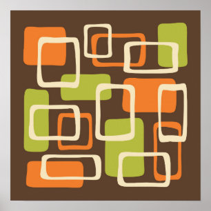 Mittelalter Modernes Abstrakt Poster