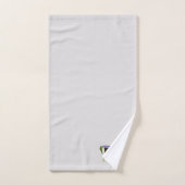 Mittelalter Modernes Abstraktes Einhorn Tangram An Badhandtuch Set (Handtuch)