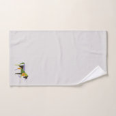 Mittelalter Modernes Abstraktes Einhorn Tangram An Badhandtuch Set (Handtuch)