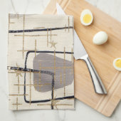 Mittelalter Modernes Abstraktes Küchentuch (Viertel Falte)