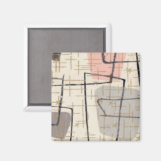 Mittelalter Modernes Abstraktes Magnet (Vorderseite/Rückseite)