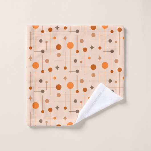 Mittelalter Modernes Abstraktes Muster 29 Erde Badhandtuch Set (Waschlappen)