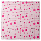 Mittelalter Modernes Abstraktes Muster 29 Magenta Fliese (Vorderseite)