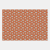 Mittelalter Modernes Abstraktes Muster braun blau Geschenkpapier Set (Vorderseite 2)