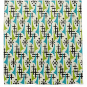 Mittelalter Modernes Abstraktes Muster Duschvorhang (Vorderseite)