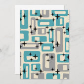 Mittelalter Modernes Abstraktes Muster Einladung (Vorne/Hinten)