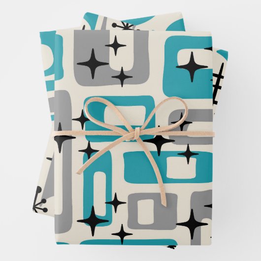 Mittelalter Modernes Abstraktes Muster Geschenkpapier Set (Beispiel)