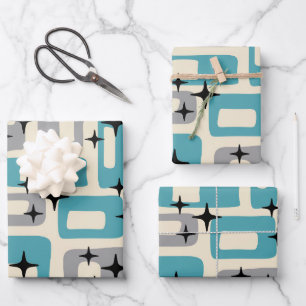 Mittelalter Modernes Abstraktes Muster Geschenkpapier Set