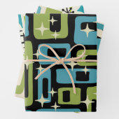 Mittelalter Modernes Abstraktes Muster Geschenkpapier Set (Beispiel)