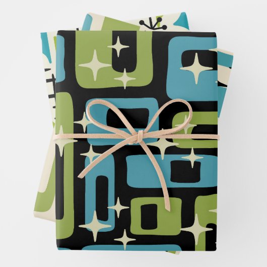 Mittelalter Modernes Abstraktes Muster Geschenkpapier Set (Beispiel)