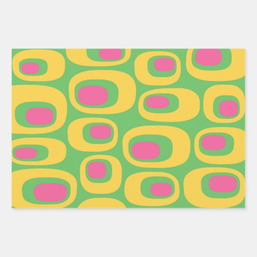 Mittelalter Modernes Abstraktes Muster Geschenkpapier Set (Vorderseite 2)