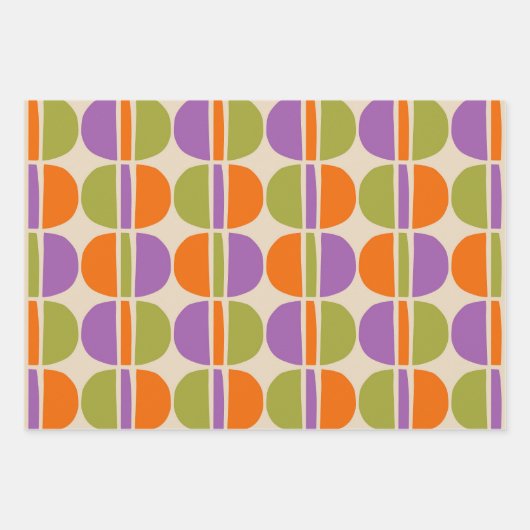 Mittelalter Modernes Abstraktes Muster Geschenkpapier Set (Vorderseite)