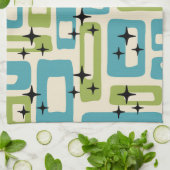 Mittelalter Modernes Abstraktes Muster Geschirrtuch (Gefaltet)